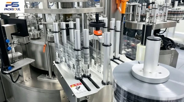 Rotary Self Adhesive Labeling Machine For Round Bottles